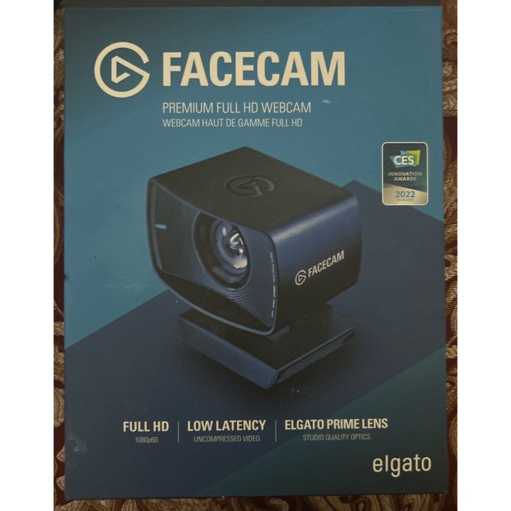 Elgato Facecam 1080p60 Full HD Webcam - Includes Box & USB-C Cable
